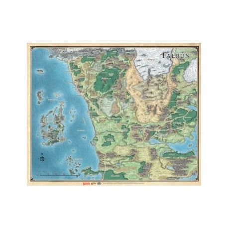 D&D Faerûn - Realm and Sword Coast Map