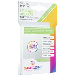 Gamegenic MATTE Standard American Sized Sleeves 59 x 91 mm Kartengröße 57x89 mm (50)