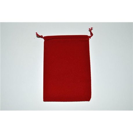 CHX02374 Suedecloth Dice Bag Red Small