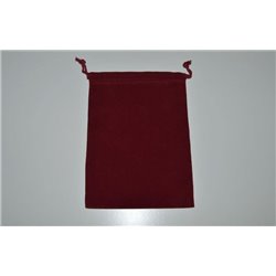 CHX02393 Suedecloth Dice Bag Burgundy Large