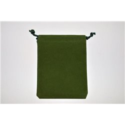 CHX02395 Suedecloth Dice Bag Green Large