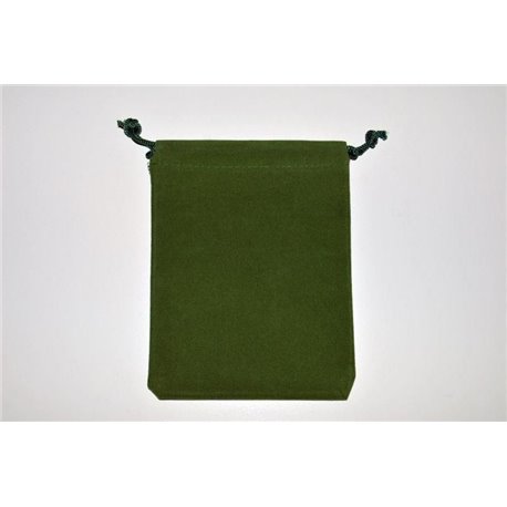 CHX02395 Suedecloth Dice Bag Green Large