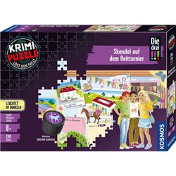 Krimipuzzle: Die drei !!! – Skandal auf dem Reitturnier (200 Teile)