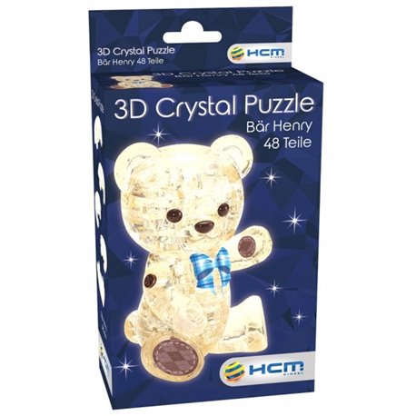 Crystal Puzzle: Bär Henry Hellbraun (48 Teile)