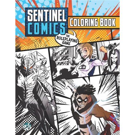 Sentinels Comics: The Roleplaying Game Coloring Book