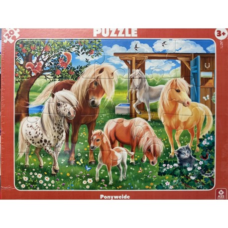 Rahmenpuzzle Ponyweide 30T 4042677220028