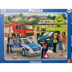 Rahmenpuzzle Polizeieinsatz 20 Teile