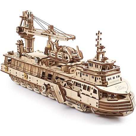 Ugears Holzpuzzle Research Vessel