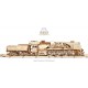 Ugears Holzpuzzle Dampflokomotive mit Tender