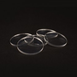 Clear Acrylic Miniature Bases (3mm) - Ø50