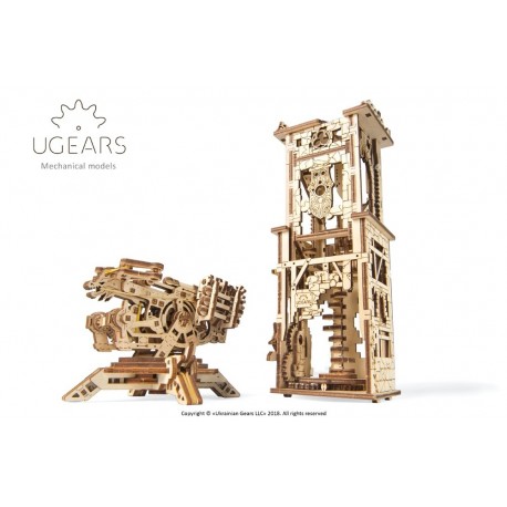 3D Holzpuzzle Ugears Archballista Tower