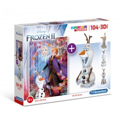 Puzzle Frozen 2 104 Teile + 3D Modell