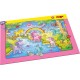 Puzzle Rahmenpuzzle Einhorn Glitzerglück