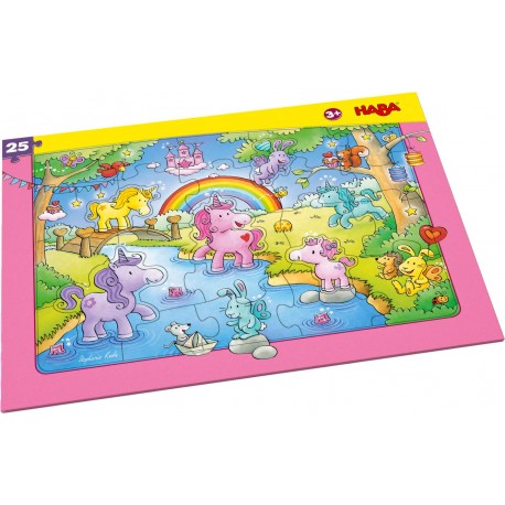 Puzzle Rahmenpuzzle Einhorn Glitzerglück