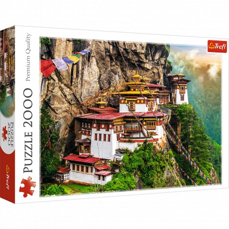 Puzzle Kloster von Taktsang Tigers Nest Bhutan 2000T