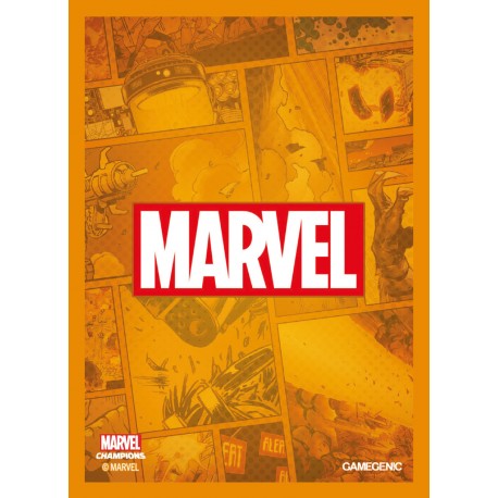 MARVEL CHAMPIONS art sleeves Marvel orange