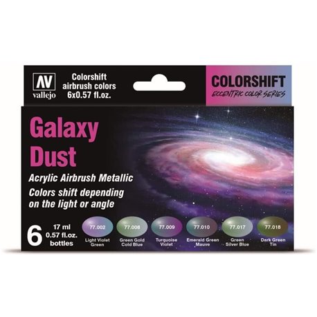 Galaxy Dust Acrylic Airbrush Metallic - 6 Farben