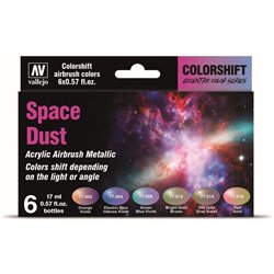 Space Dust Acrylic Airbrush Metallic 6 Farben
