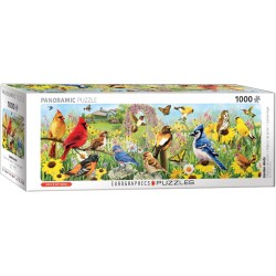 Puzzle Lake Garden Birds 1000T Panorama 6010-5338