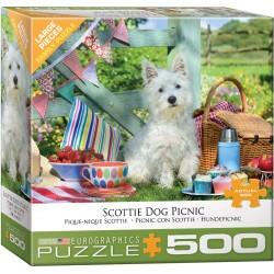 Puzzle Scottie Dog Picnic 500T 6500-5461