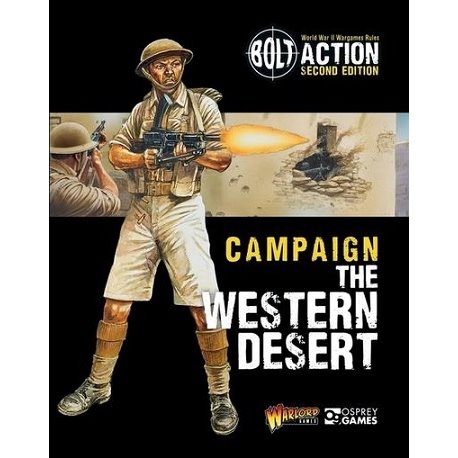 Bolt Action Western Desert campaign book (+Promo Figure Rommel)