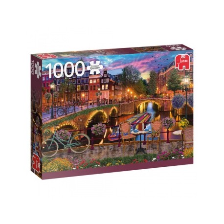 Puzzle Die Grachten von Amsterdam 1000T