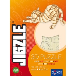 JIGZLE 3D Puzzle Katze