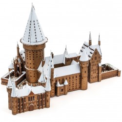 Metal Earth Hogwarts in snow