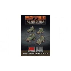 Flames of War BA-64 Armoured Car Platoon 4 x Plastic