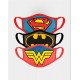 Superman Batman Wonder Woman Adjustable Gesichtsmaske (3er Pack