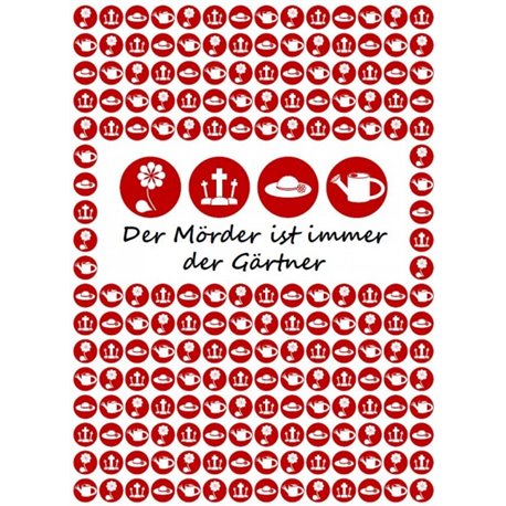 Der Mörder ist immer der Gärtner – Krimi-Dinner Spiel für 4 Personen