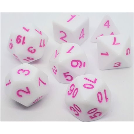 Würfelset Marshmellow: Pink (7)