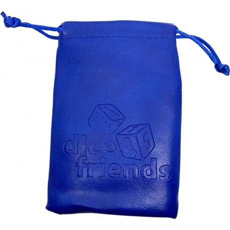 Würfelbeutel: PU-Leather-Bag Blue