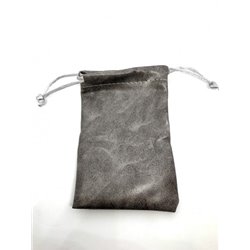 Würfelbeutel: PU-Leather-Bag Grey