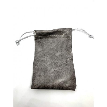 Würfelbeutel: PU-Leather-Bag Grey