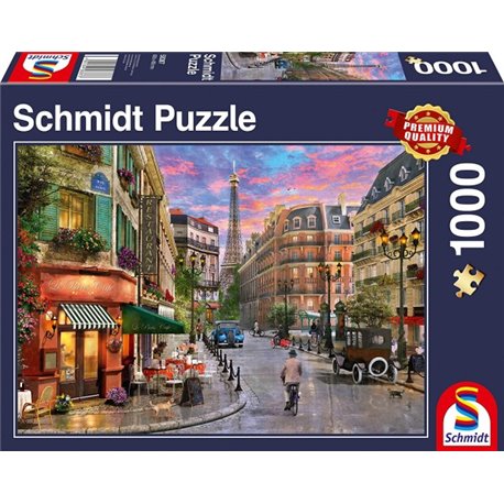 Puzzle: Straße zum Eiffelturm (1000 Teile)