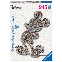 Puzzle: Shaped Mickey (945 Teile Silhouette)