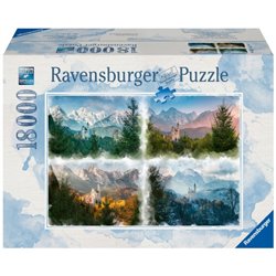 Puzzle: Märchenschloss in 4 Jahreszeiten (18000 Teile)