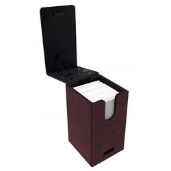 Ruby Suede Alcove Tower Deck Box