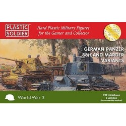 Plastic Soldier 20mm WWII German 1/72nd Panzer 38T and Marder variants