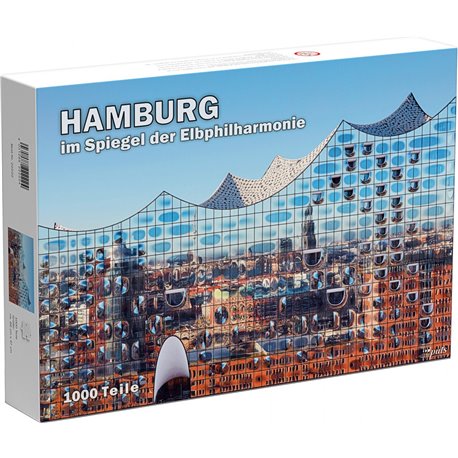 Puzzle Hamburg im Spiegel der Elbphilharmonie