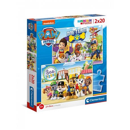 Puzzle PAW PATROL 2X20T