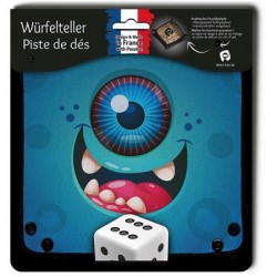 Würfelteller Happy Cyclope Blue Monster Neopren