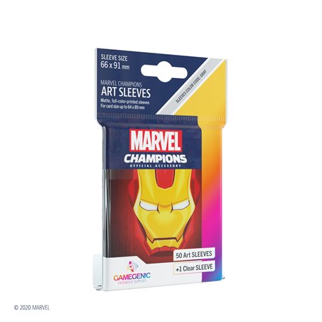 MARVEL CHAMPIONS Art-Sleeves - Iron Man • (Display mit 16 Einzelpacks) Sprachunabhängig