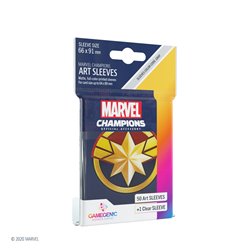 MARVEL CHAMPIONS Art-Sleeves - Captain Marvel • (Display mit 16 Einzelpacks) Sprachunabhängig