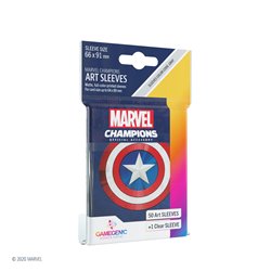 MARVEL CHAMPIONS Art-Sleeves - Captain America • (Display mit 16 Einzelpacks) Sprachunabhängig