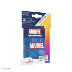 MARVEL CHAMPIONS Art-Sleeves - Marvel Blue • (Display mit 16 Einzelpacks) Sprachunabhängig