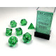 CHX23075 Translucent green white 7 Die Sets