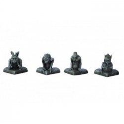 Ziterdes Wasserspeier Gargoyles 4 Stk.