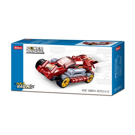 Pullback Auto Fast Red (48 Teile) [M38-B0801A]